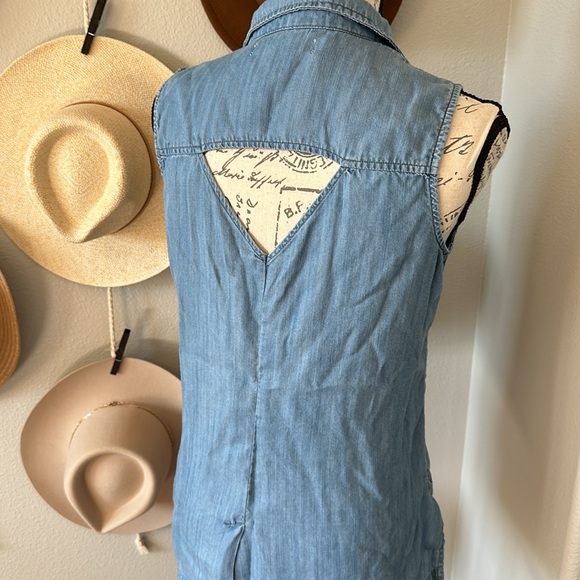 Billy T chambray top - Picture 3 of 5